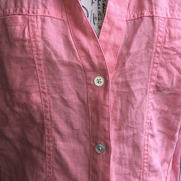 Tommy Bahama pink shirt, size small - Picture 4 of 10